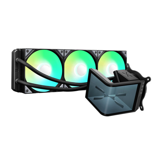 TRYX Panorama SE 360 ARGB 360mm AIO Rotatable 6.5'' AMOLED Curved Screen 3D Anamorphic Effect Customizable AIO Cooler